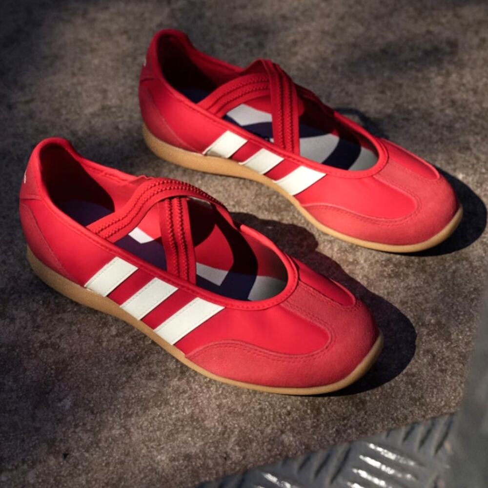 Adidas Barreda Mary Jane Shoes Better Scarlet Off White Gum Size 9